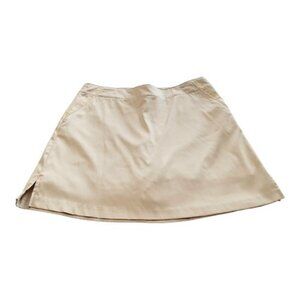 Lady Hagen Size 10 Skort Shorts Under Skirt Zip Athletic Golf Tennis Khaki